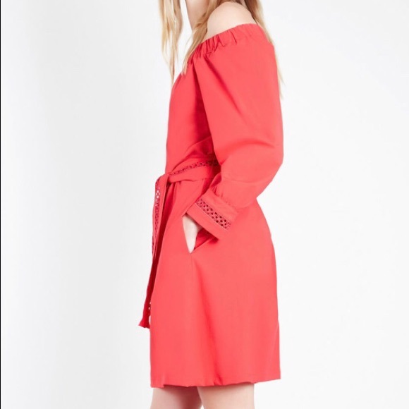 Marella Off shoulder red dress - Picture 4 of 6